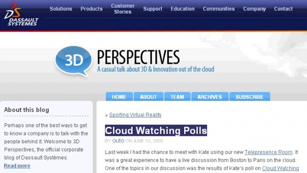 PLM Prompt: 3D Perspectives Cloud Watching Polls