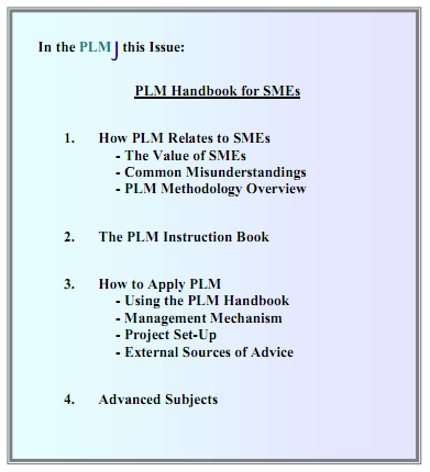 Will PLM Handbook for SMEs solve customer problems?