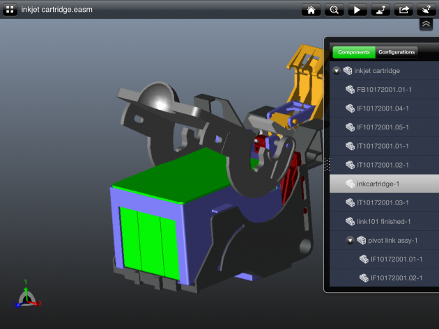 First Look of 3DS SolidWorks e-Drawings for iPad