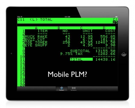 How to reinvent mobile PLM spreadsheet?