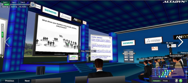 Virtual Events, 3D Experience and Efficiency