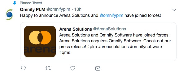Arena PLM acquired Omnify Software: growth and cloud acquisitions