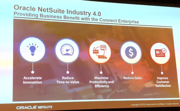 SuiteWorld 2019: Oracle-NetSuite vision of connected manufacturing